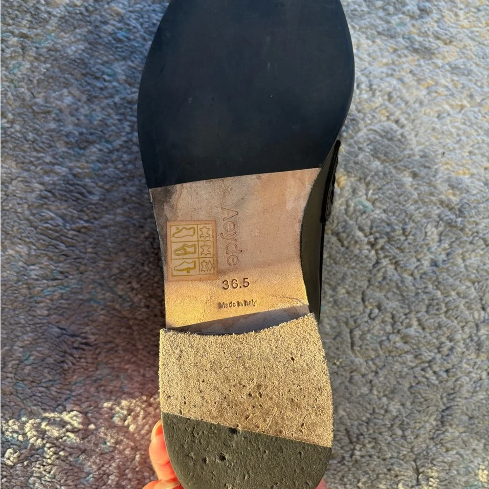 Aeyde Oscar Black Loafers - Picture 7 of 9